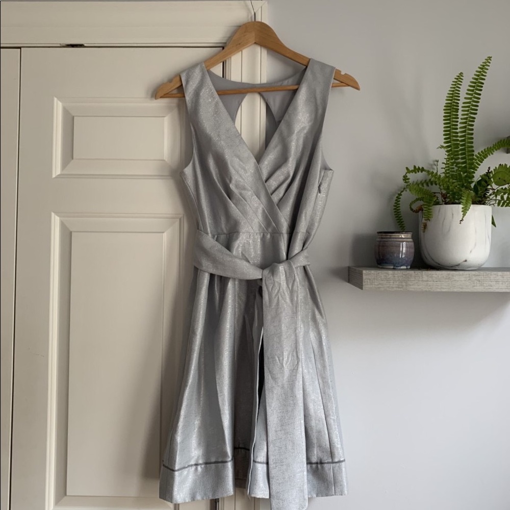 THERE IS ONLY YOU AND ME by BHLDN Silver/Blue Bridesmaid Dress